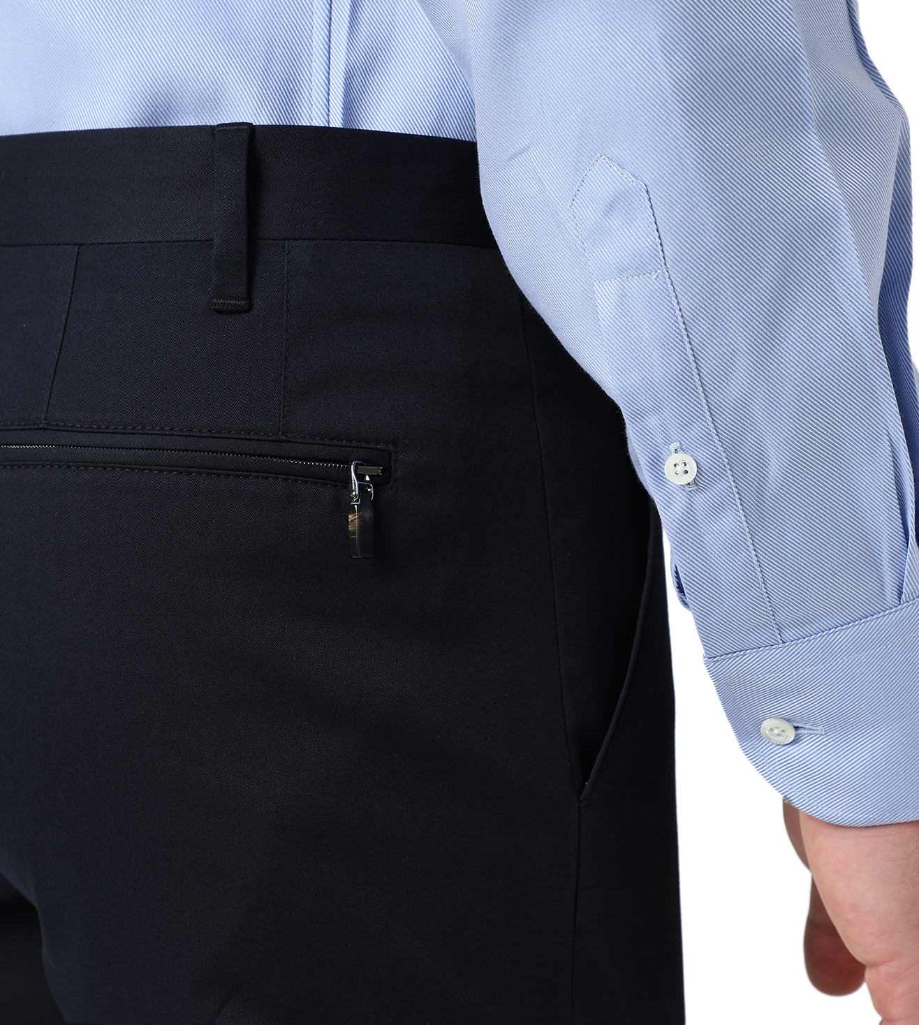 Navy Blue stretch cotton trousers