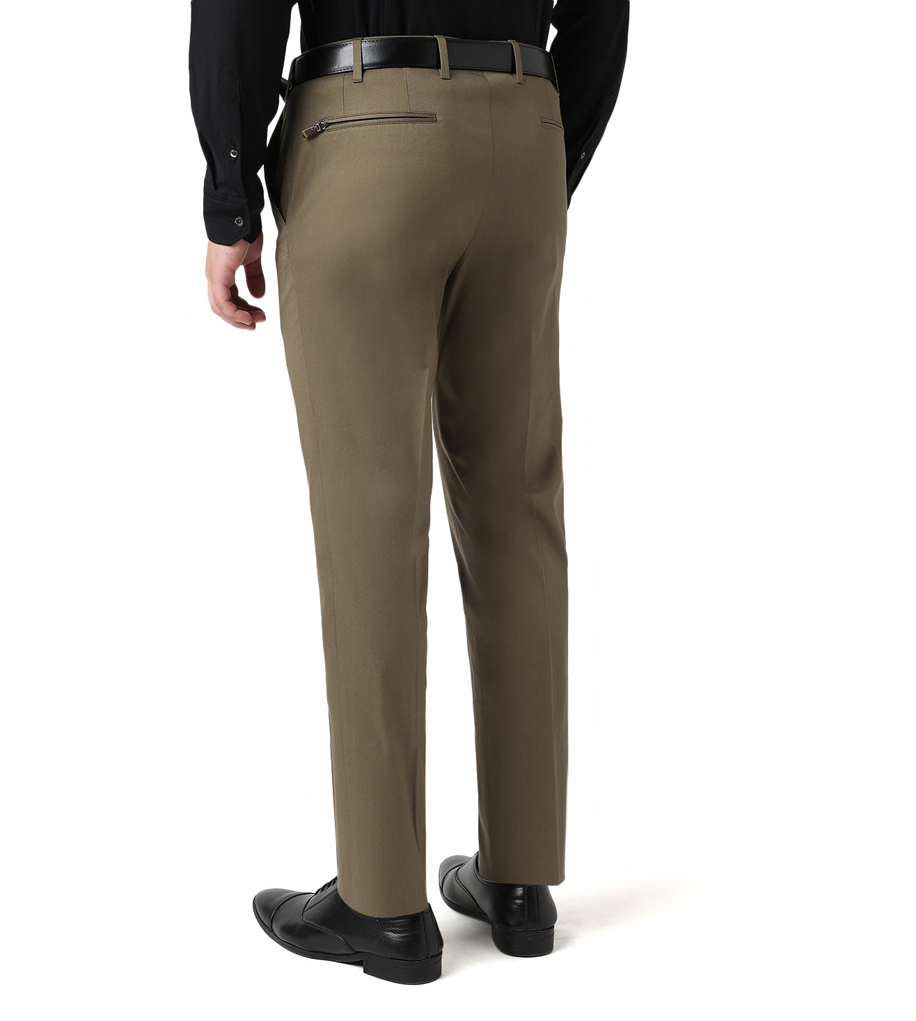 Olive Green stretch cotton trousers