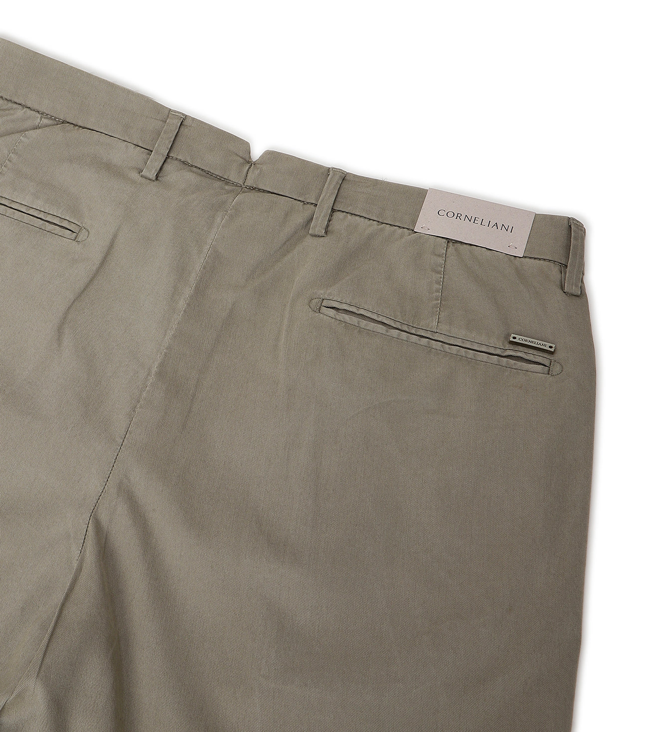 Beige stretch gabardine trousers