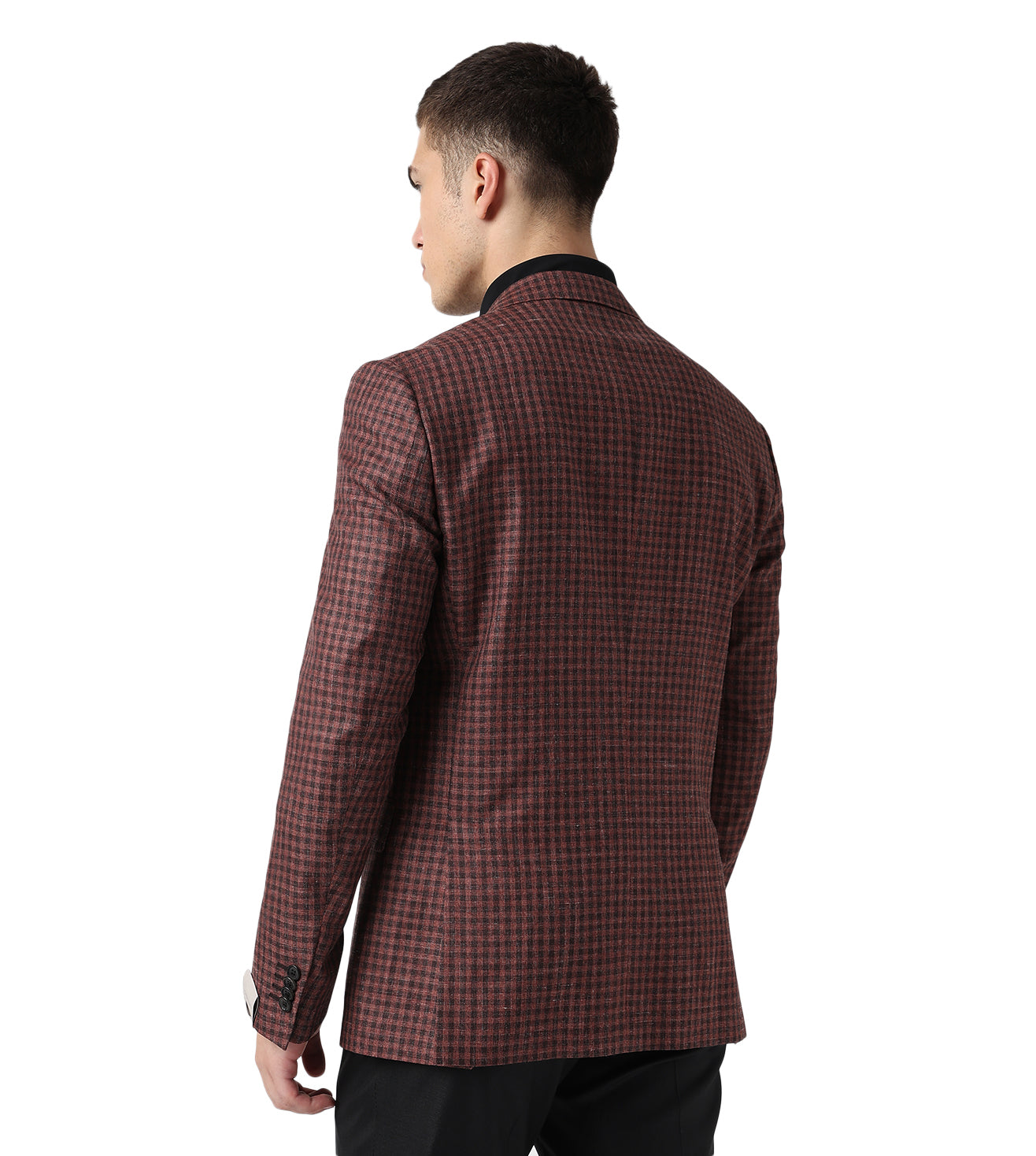 Corneliani Rusted Red 2 buttoned Jacket Virgin Wool and silk