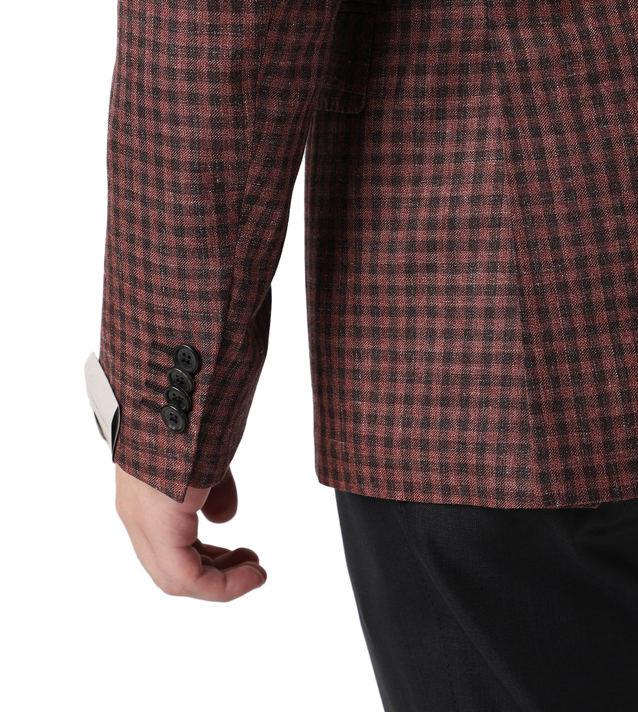 Corneliani Rusted Red 2 buttoned Jacket Virgin Wool and silk
