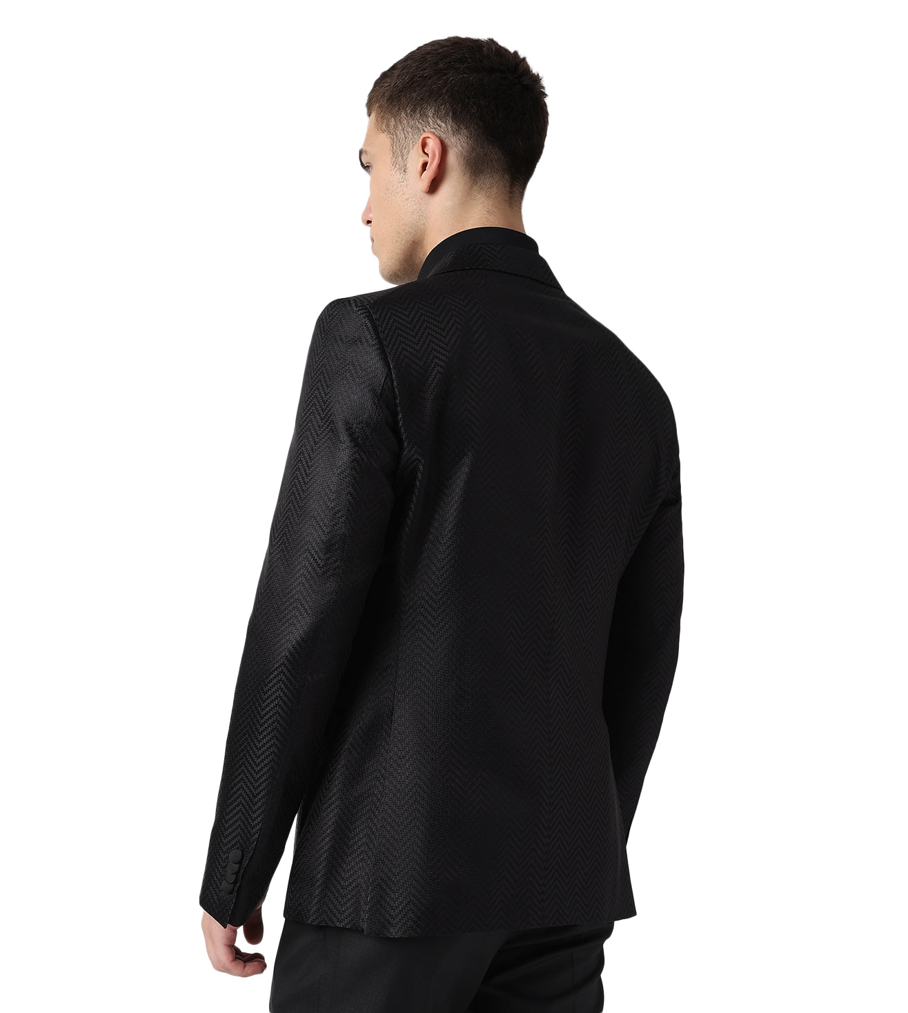 Black Silk tuxedo jacket