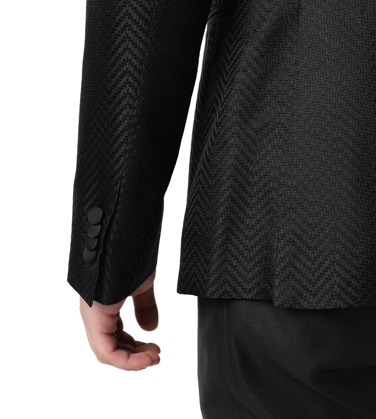 Black Silk tuxedo jacket