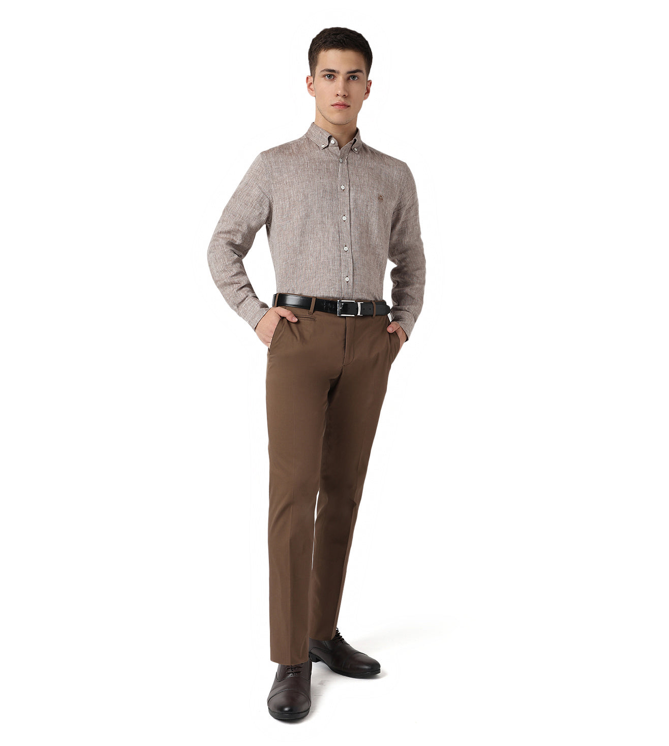 Light Brown Linen Shirt