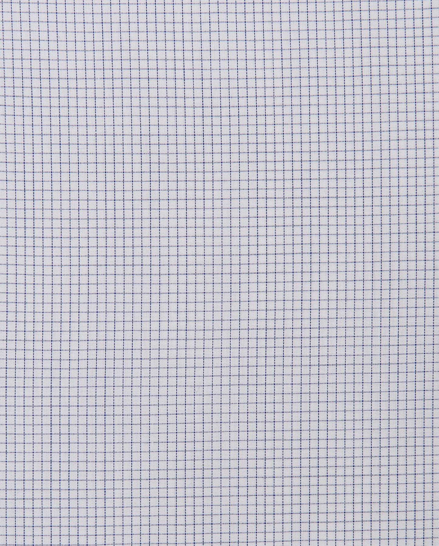 Men’s Slim Fit Checked Shirt – Blue | 100% Cotton | Classic Full Sleeves