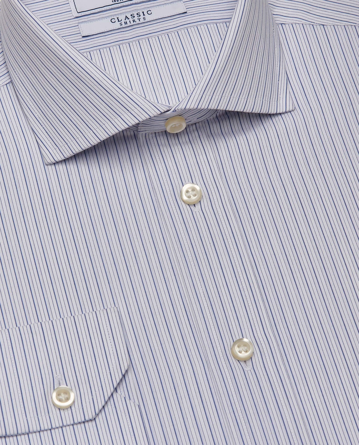 Men’s Slim Fit Striped Shirt 100% Cotton | Classic Full Sleeves