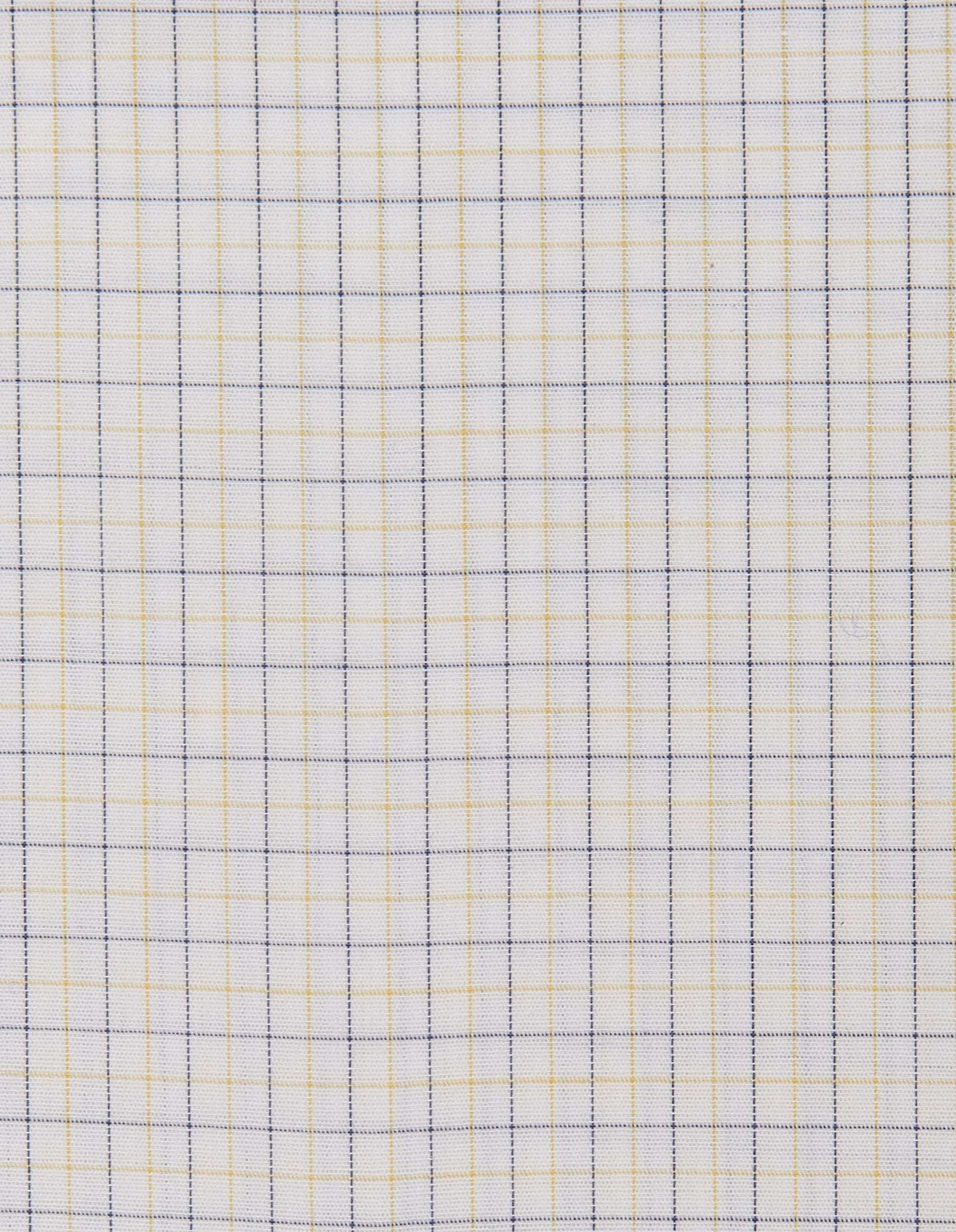 Men’s Slim Fit Checked Shirt – Yellow | 100% Cotton | Fancy Button Down Full Sleeves