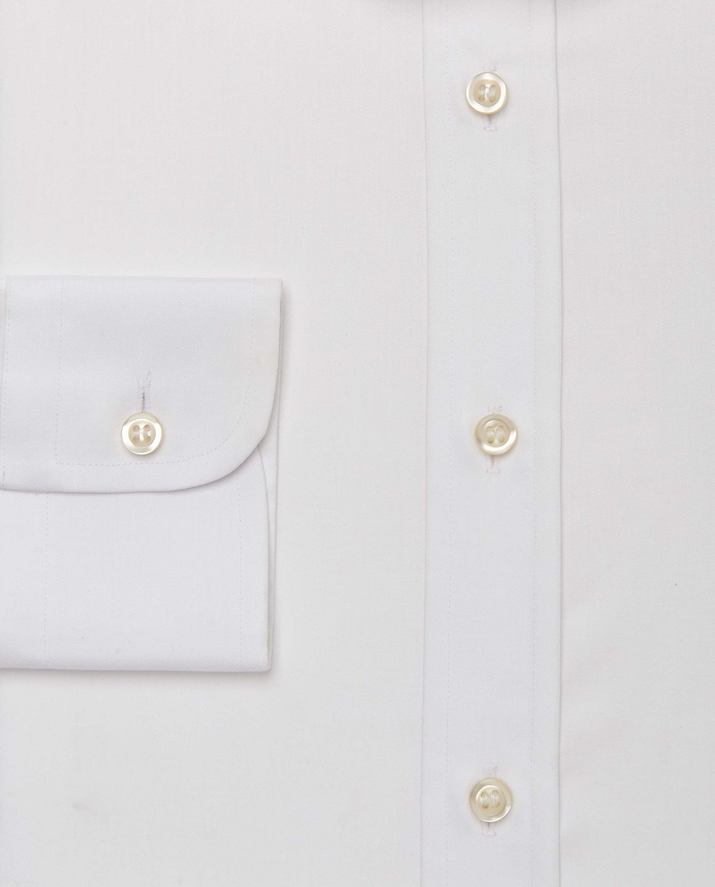 Camicissima Men’s White Plain Twill Shirt - Regular Fit, Full Sleeves | Classic Wardrobe Essential