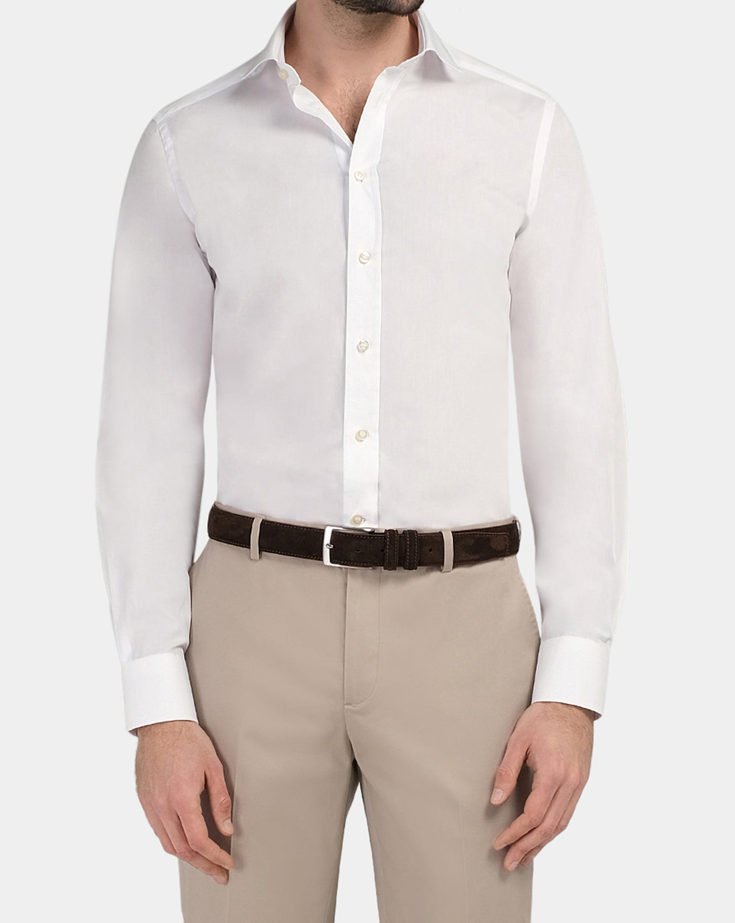 Camicissima Easy Care Men’s White Permanent Cotton Shirt