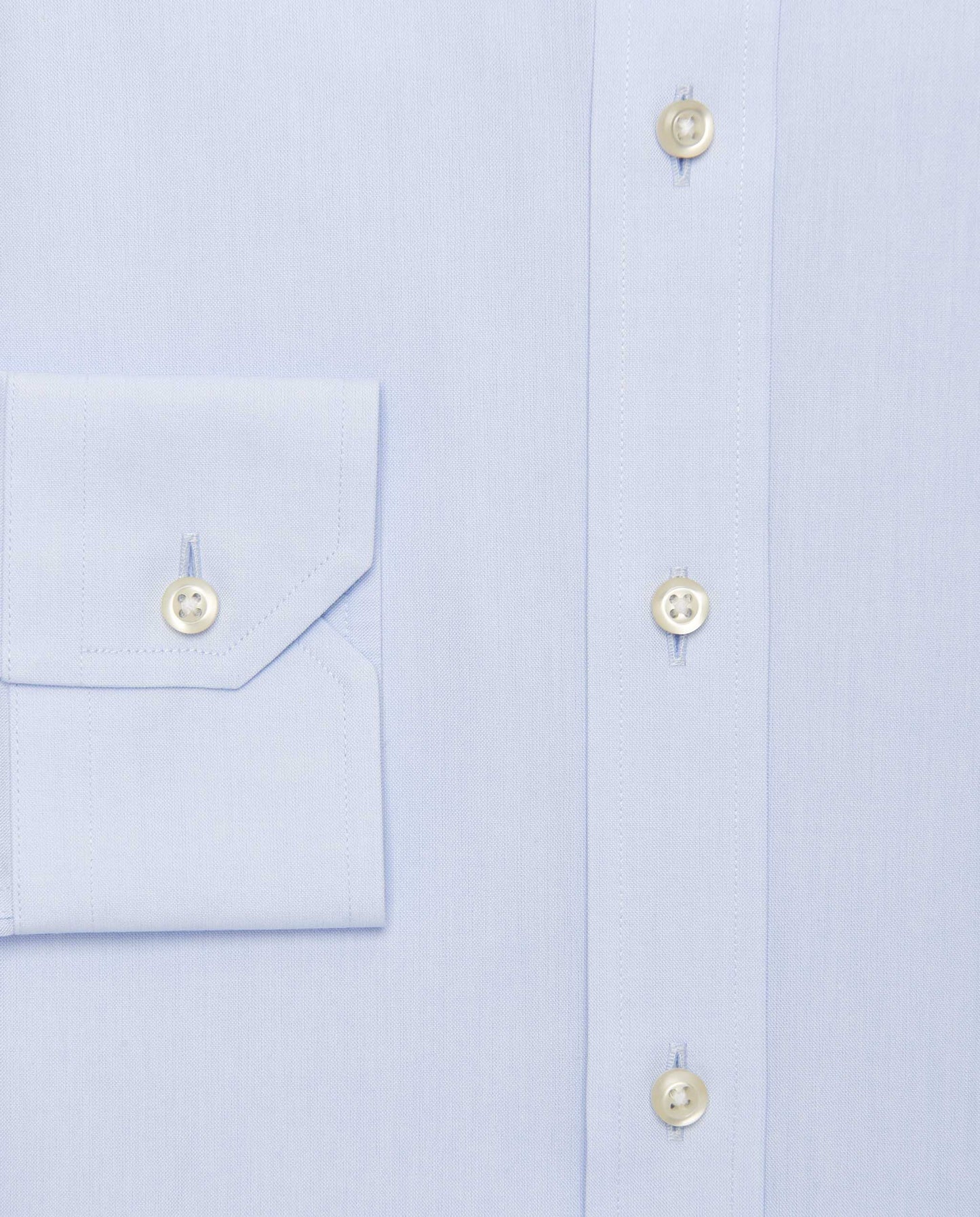 Camicissima Men’s Fitted Light Blue Shirt – Non-Iron Permanent | Plain Design | Full Sleeves