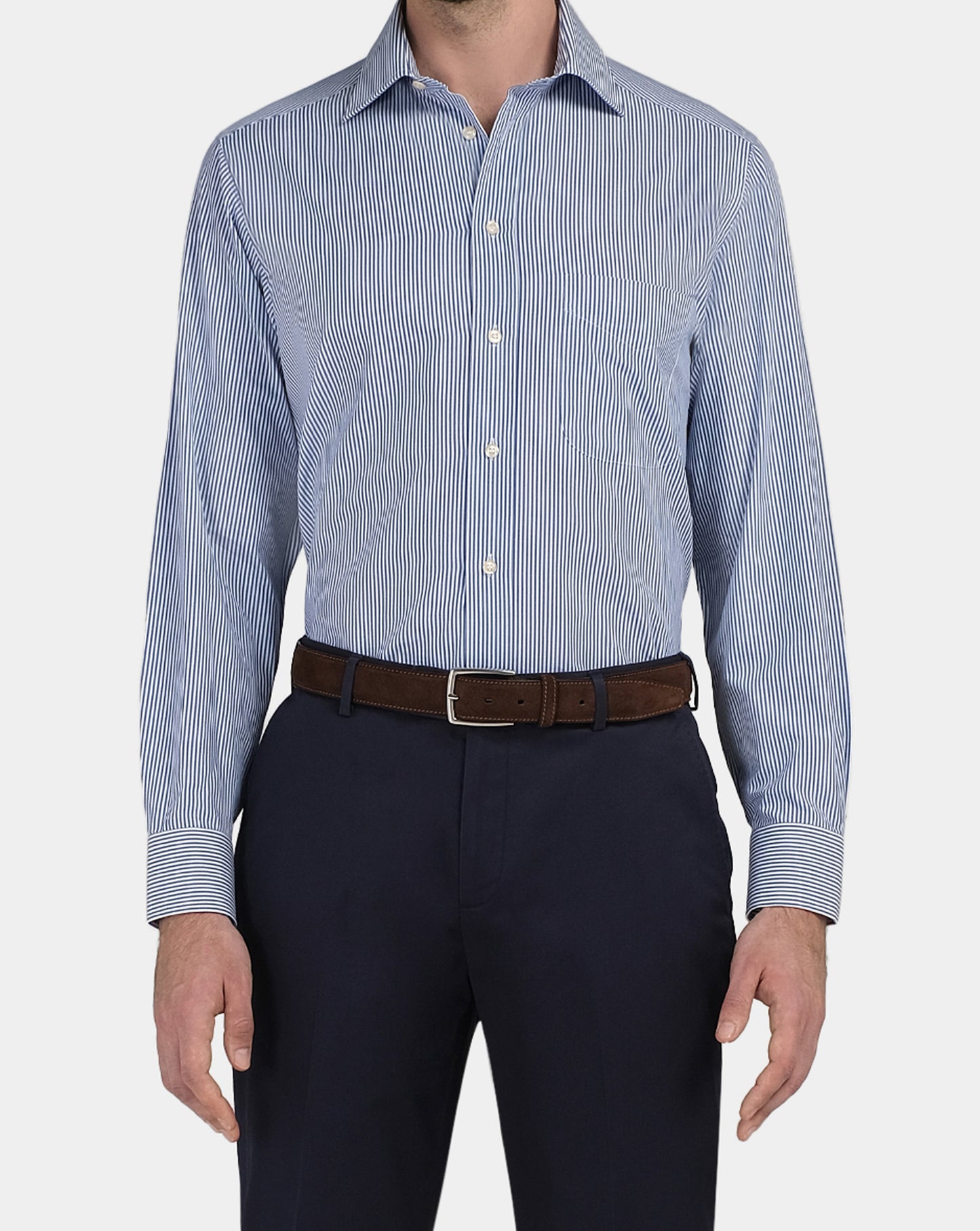 Camicissima Easy Care Men’s Blue Permanent Cotton Shirt
