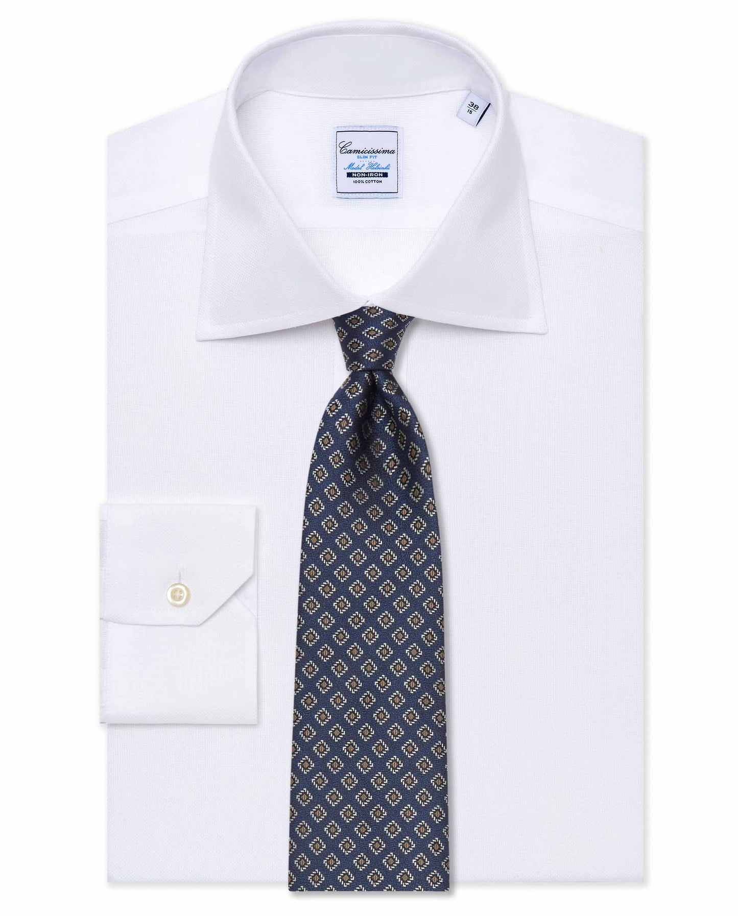 Camicissima Designer Silk Jacquard Tie - 100% Pure Silk | Elegant Woven Pattern