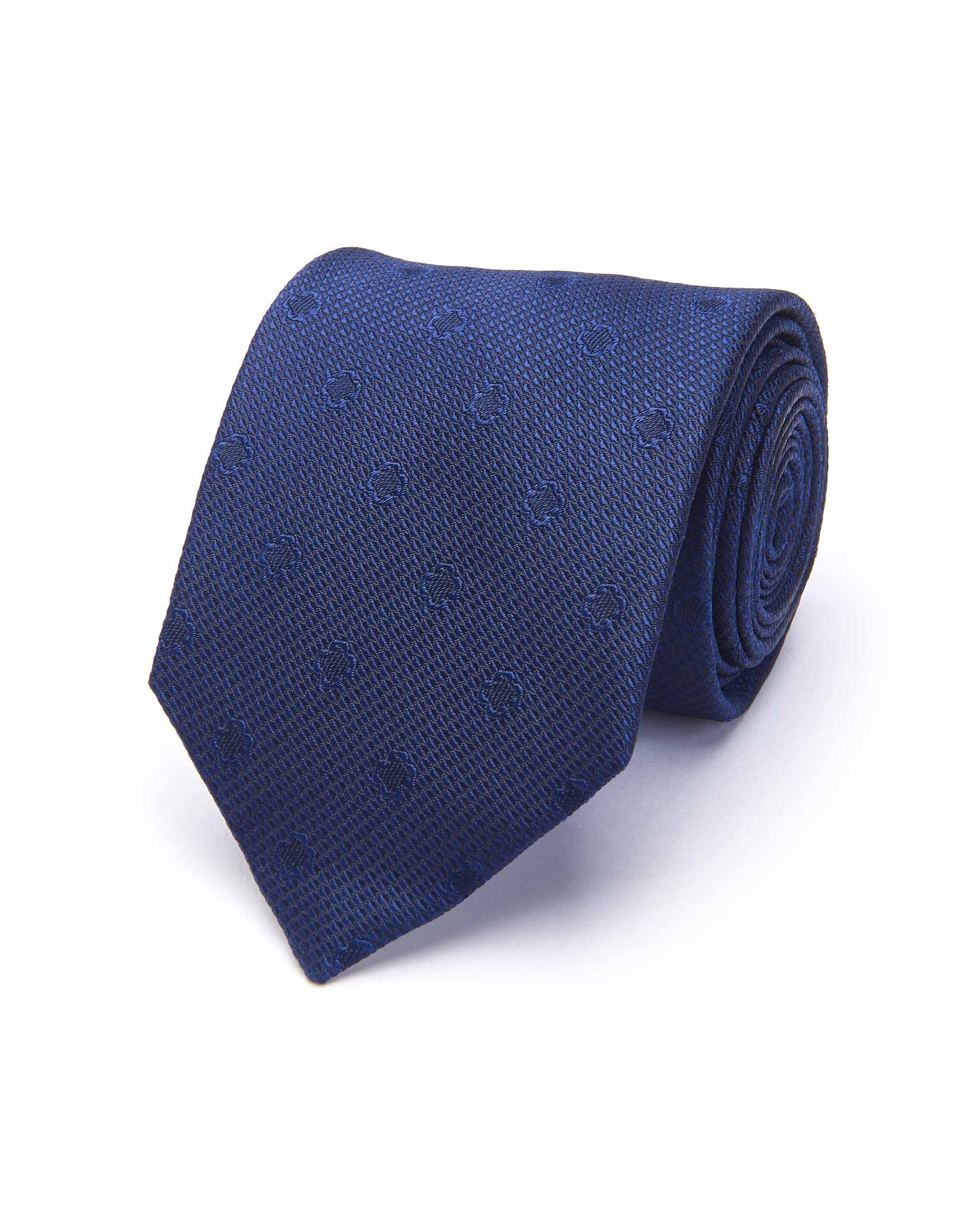 Navy Blue Designer Silk Jacquard Tie