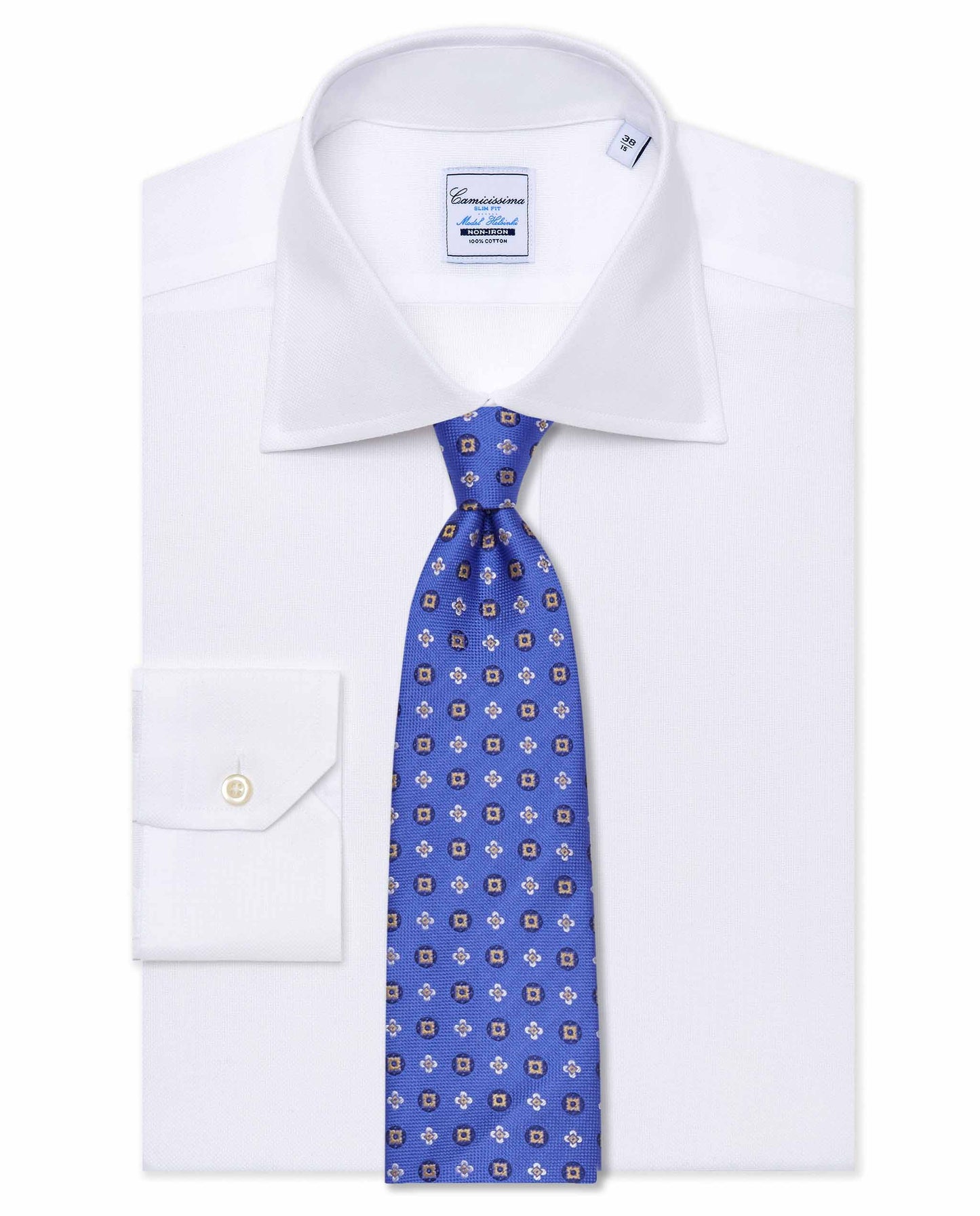 Blue Formal Tie - 100% Seta Jacquard | Business & Wedding Ready