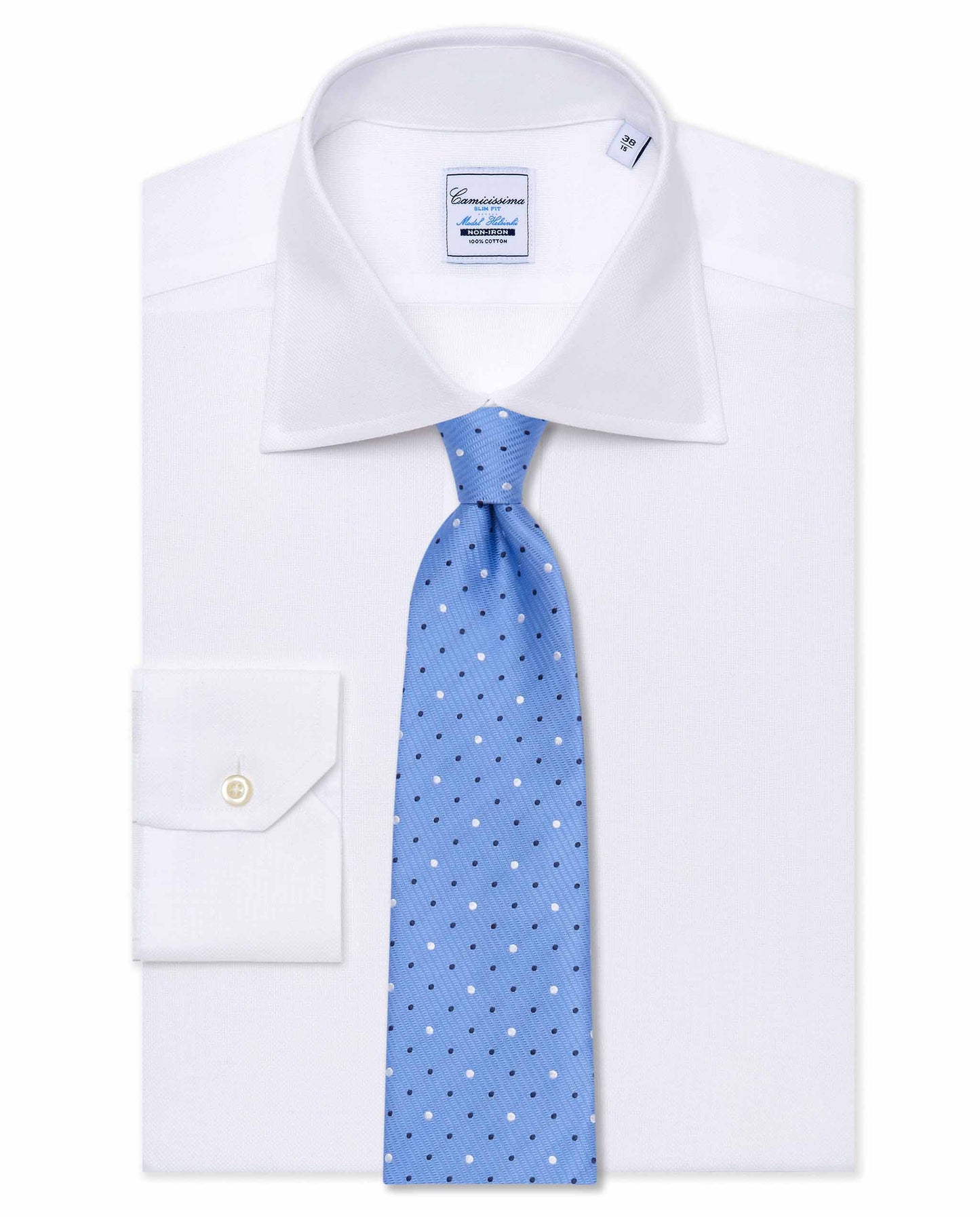 Designer Light Blue Jacquard Tie - Modern Minimalism