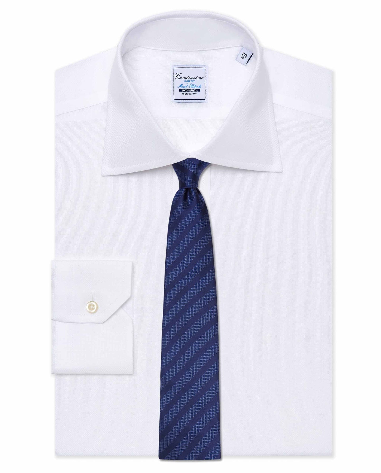 Blue Navy Regimental Tie for Men – 100% Silk | Classic Stripe
