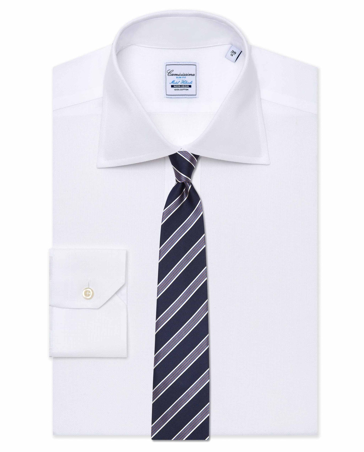 Striped Silk Tie for Men – Blue | Timeless Regimental Style