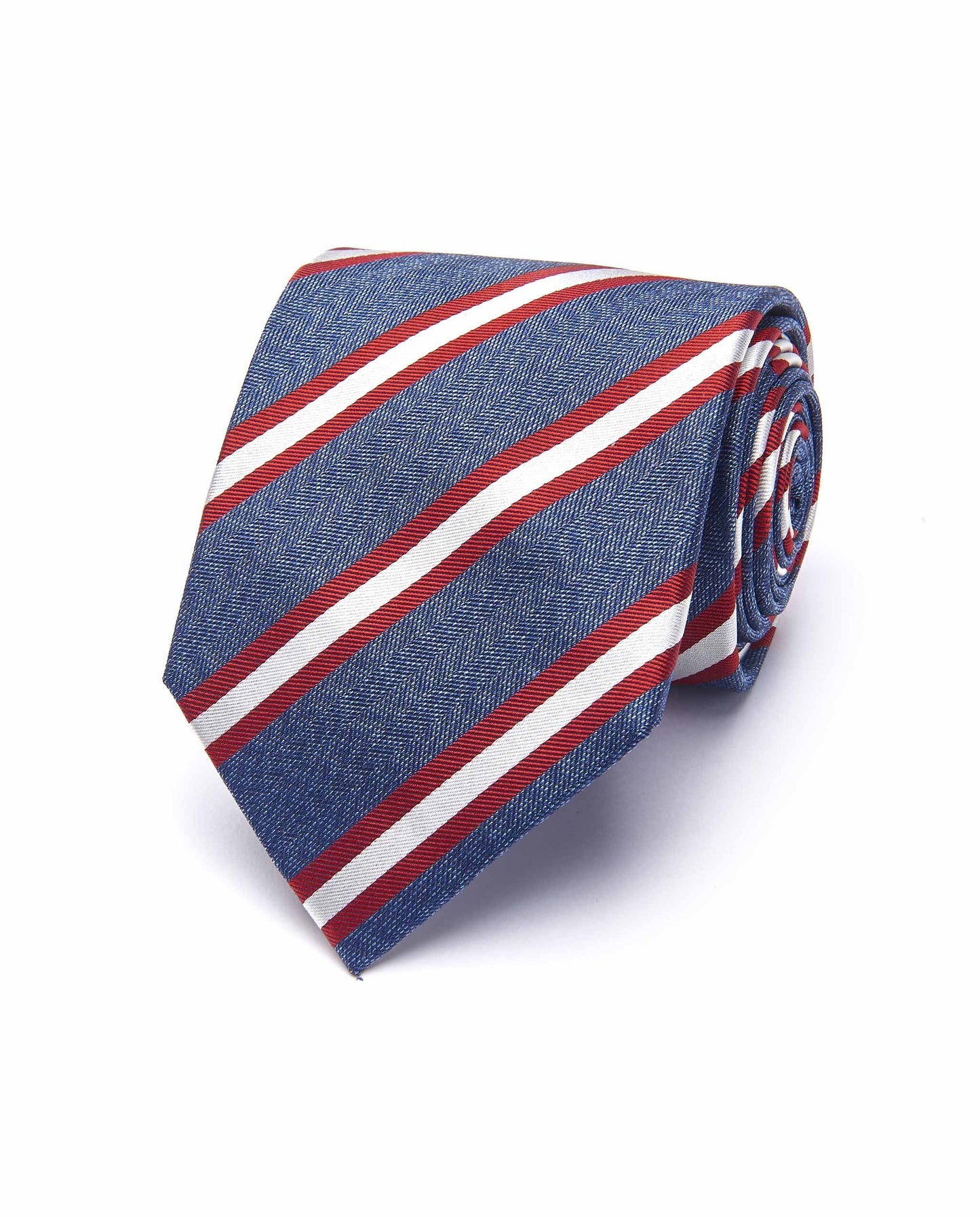 Silk Regimental Tie for Men – Blue | Business & Event Wear