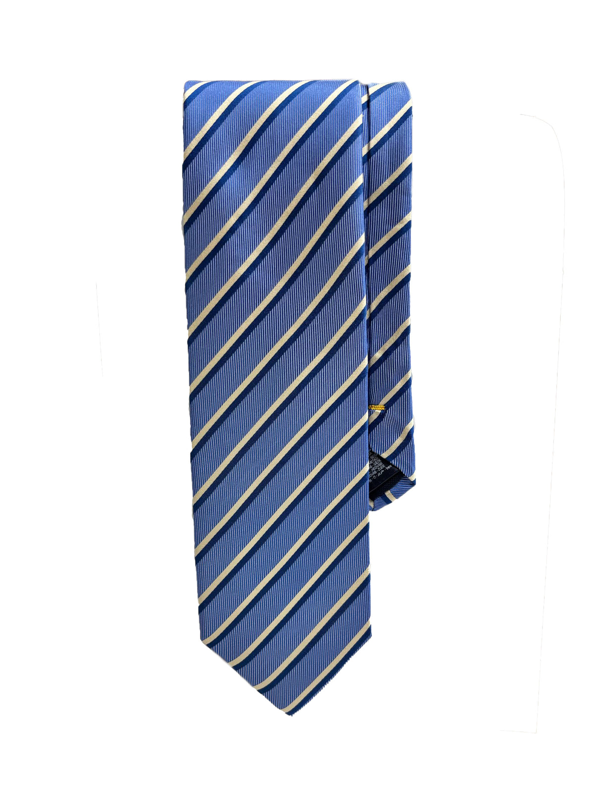 Camicissima Light Blue Regimental 100% Silk Tie – personal style & Office Look