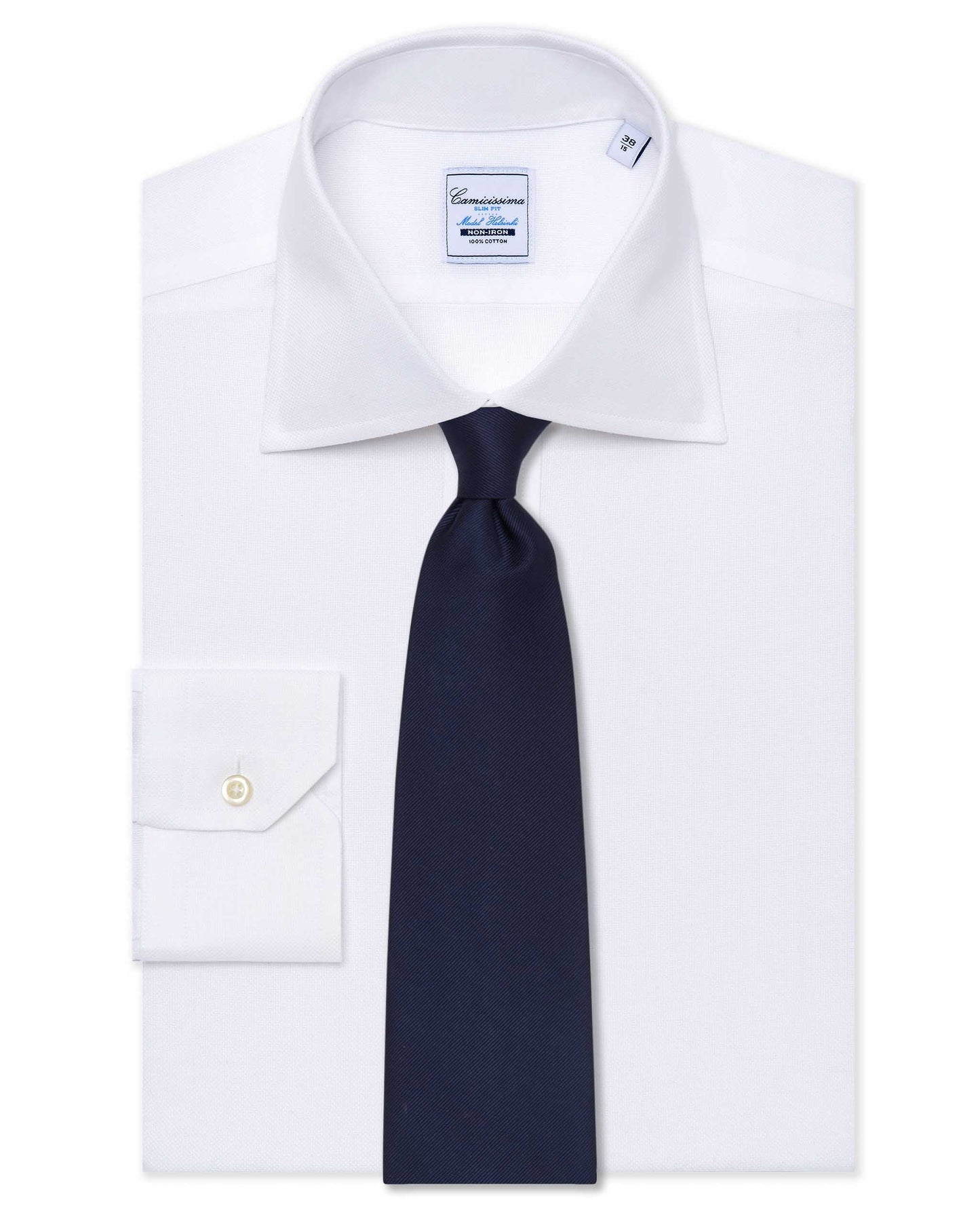 Classic Formal Dark Blue Plain Silk Tie