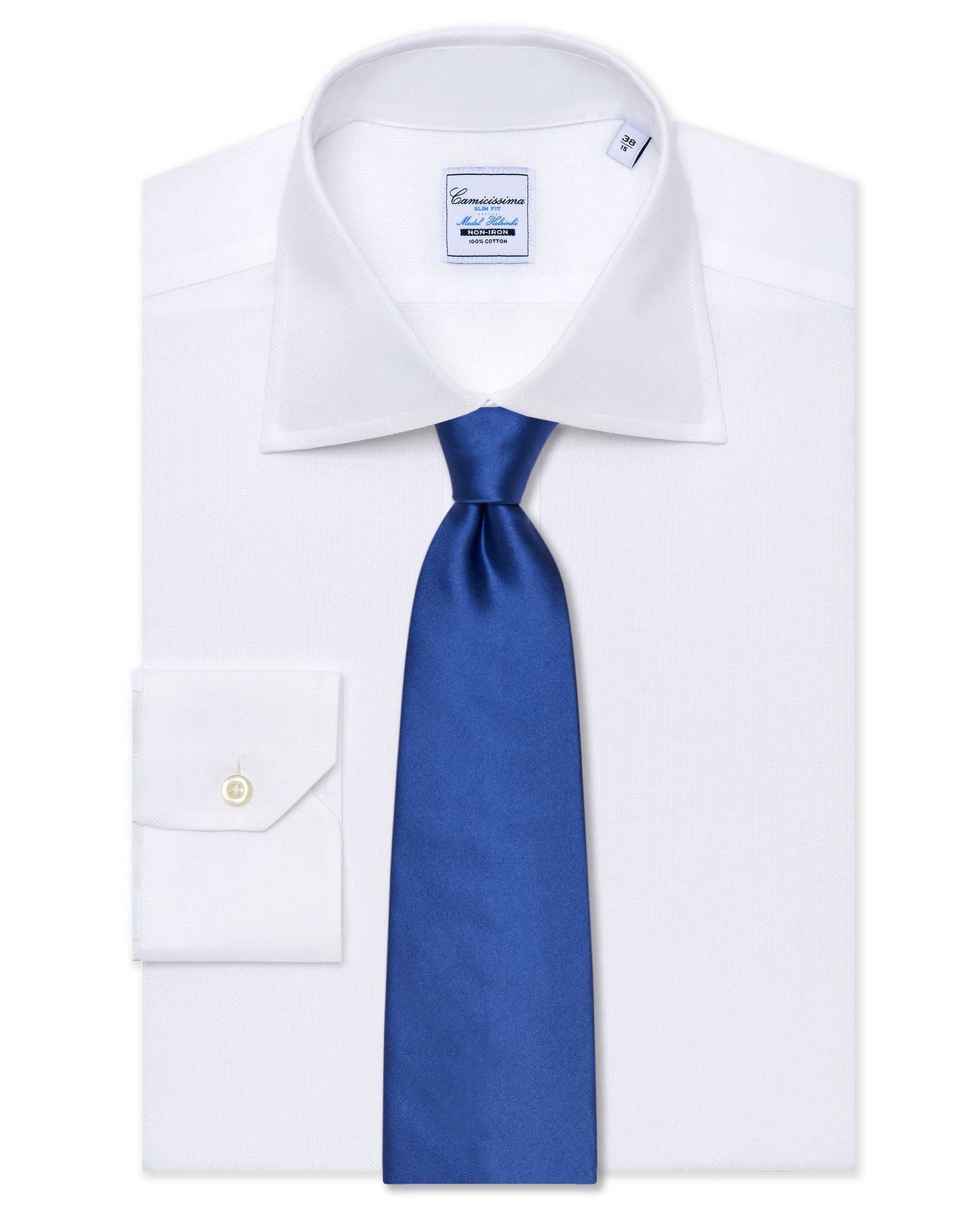 Camicissima Bright Blue Plain Silk Tie