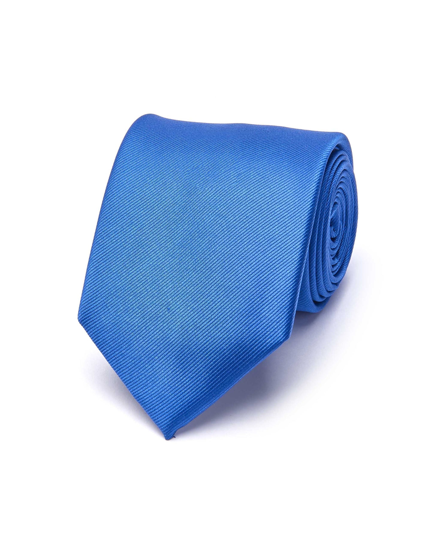Self Design Blue Silk Tie