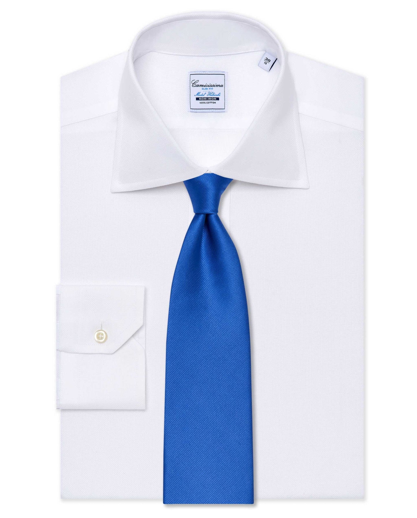 Self Design Blue Silk Tie