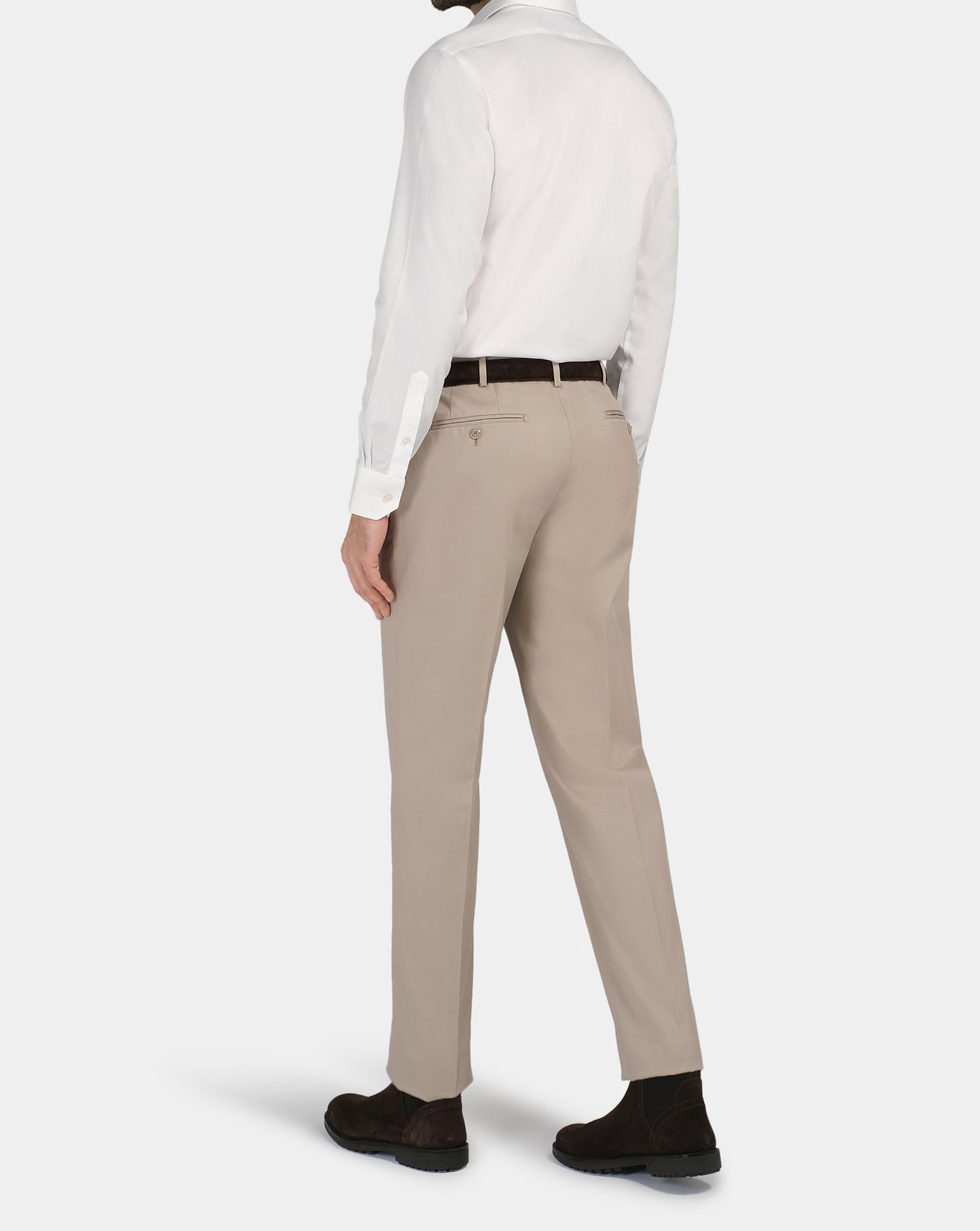 Camicissima Men’s Slim Fit White Shirt – Non-Iron Permanent | Plain Design | Full Sleeves
