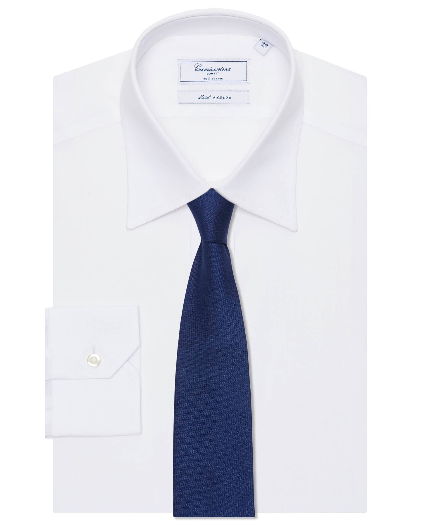 Slim Fit White Permanent Press Shirt for Men