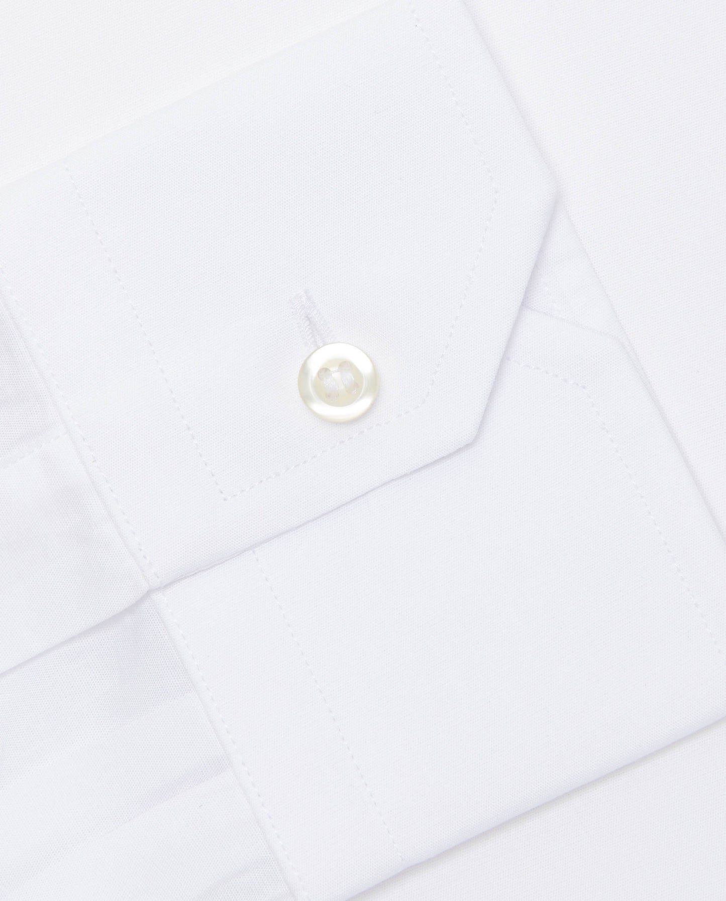 Slim Fit White Permanent Press Shirt for Men