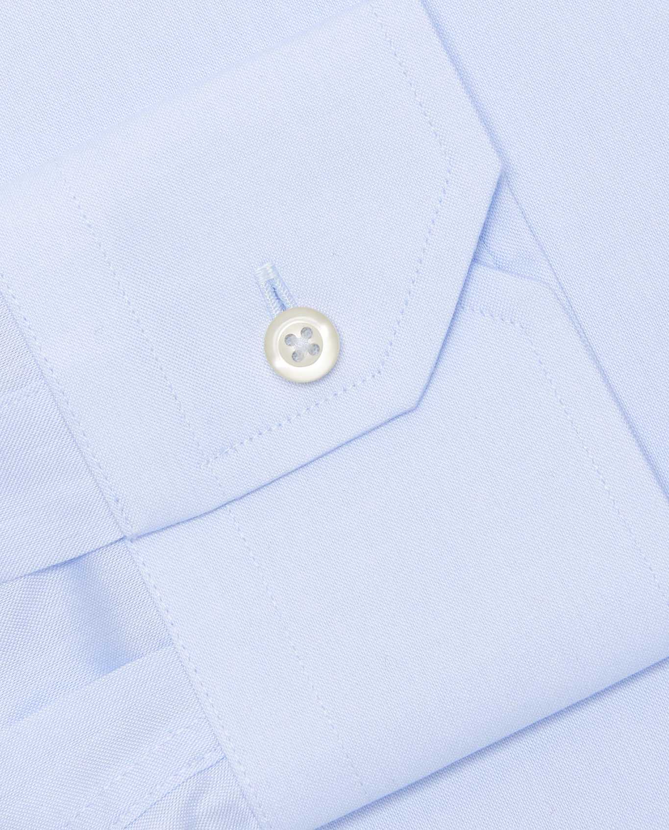 Camicissima Men’s Slim Fit Button-Down Shirt – Light Blue | Non-Iron Permanent | Full Sleeves