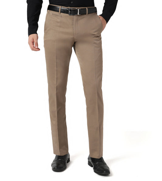 Light Brown stretch cotton trousers