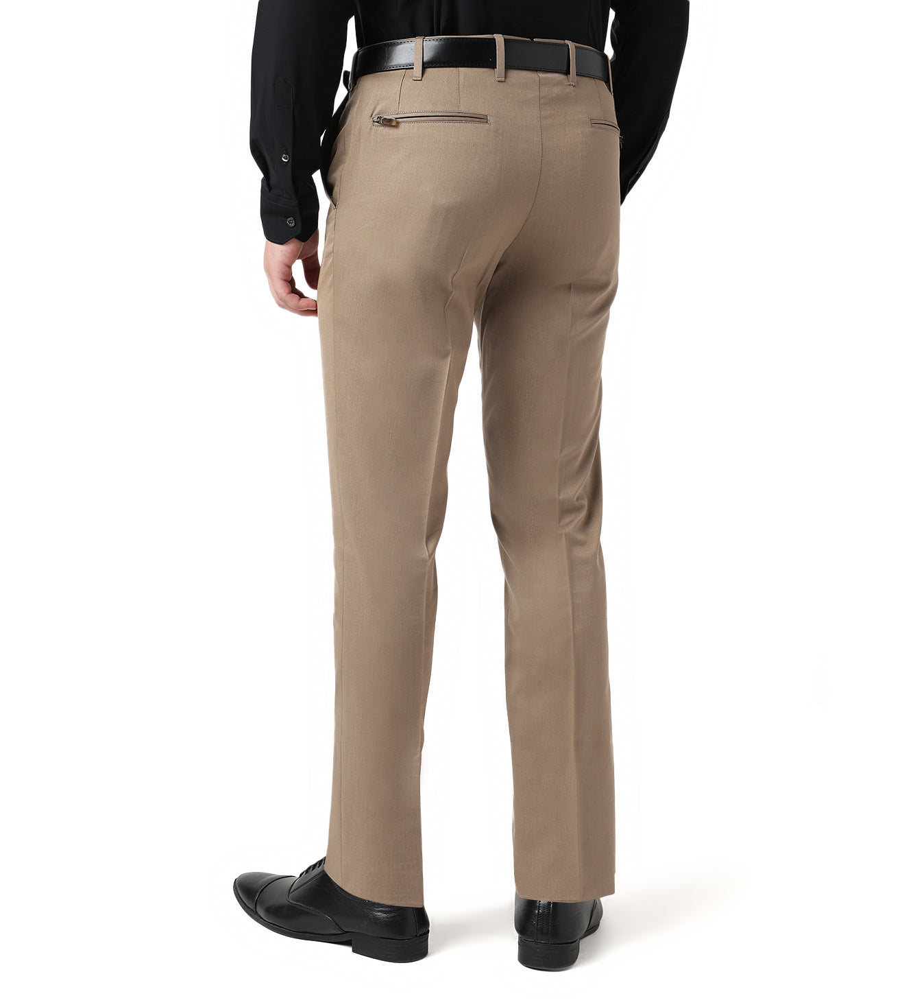 Corneliani Light Brown stretch cotton trousers