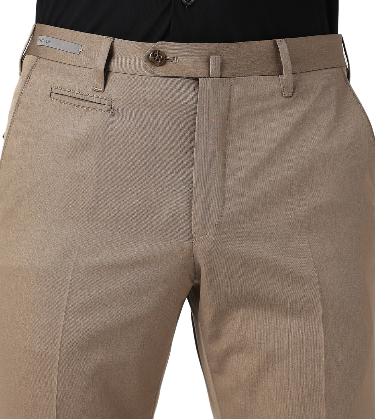 Corneliani Light Brown stretch cotton trousers