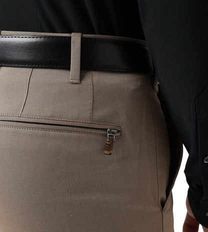 Corneliani Light Brown stretch cotton trousers