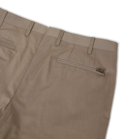 Corneliani Light Brown stretch cotton trousers