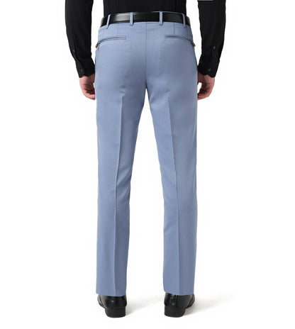 Corneliani Blue stretch cotton trousers