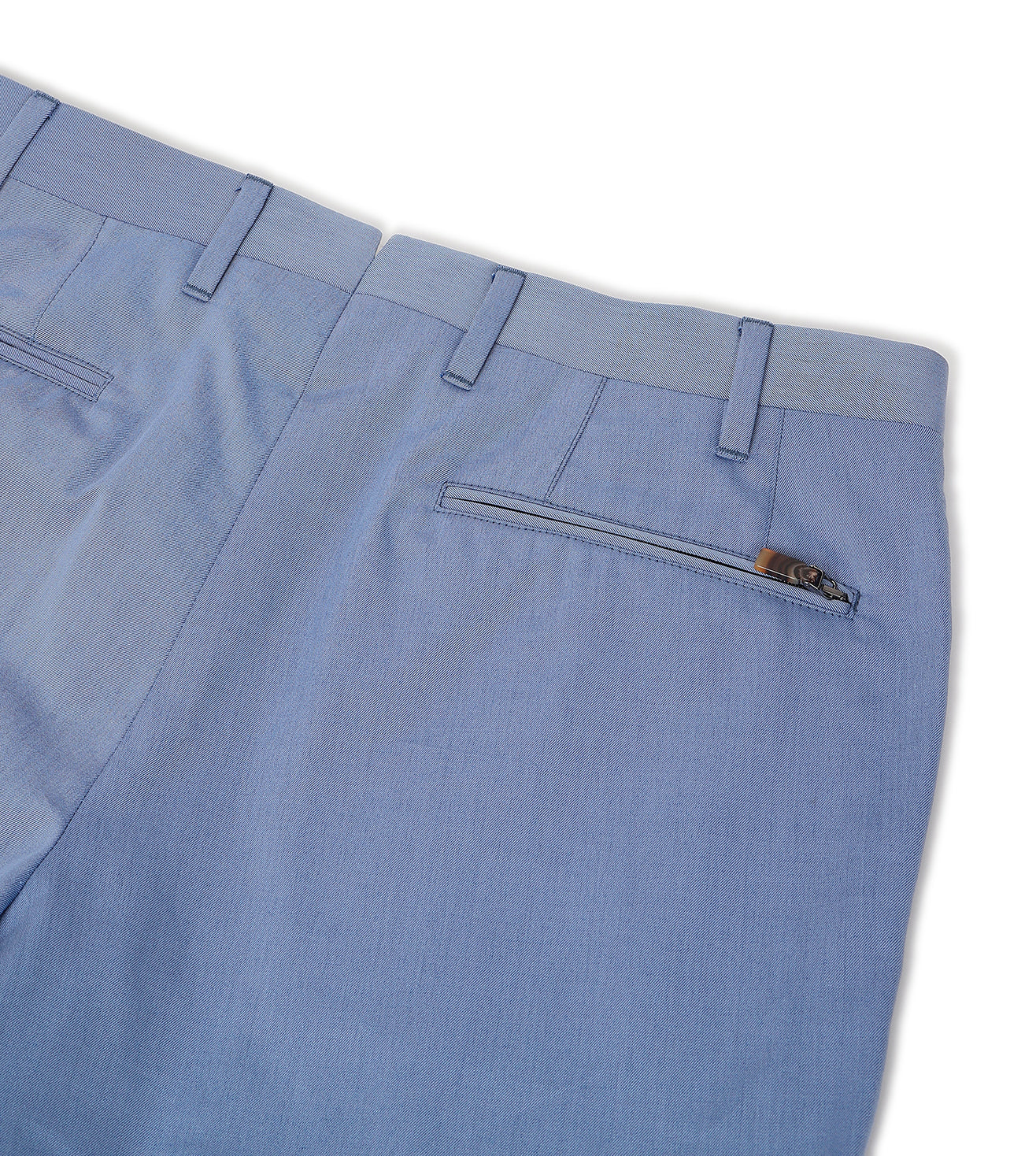 Corneliani Blue stretch cotton trousers