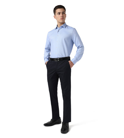 Navy Blue stretch cotton trousers