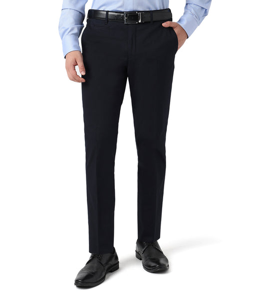 Navy Blue stretch cotton trousers