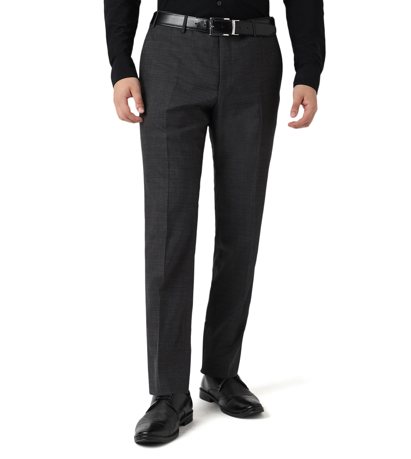 Corneliani Dark Charcoal Grey Wool Suit
