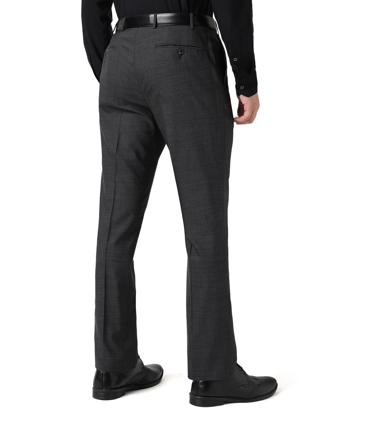 Corneliani Dark Charcoal Grey Wool Suit