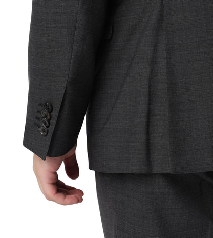 Corneliani Dark Charcoal Grey Wool Suit