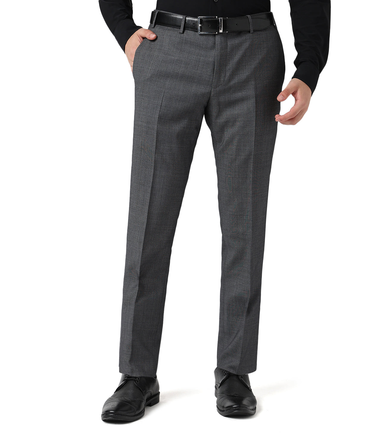 Corneliani Elegant Charcol Grey Wool Suit