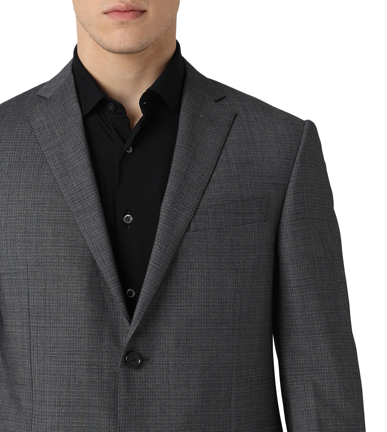 Corneliani Elegant Charcol Grey Wool Suit