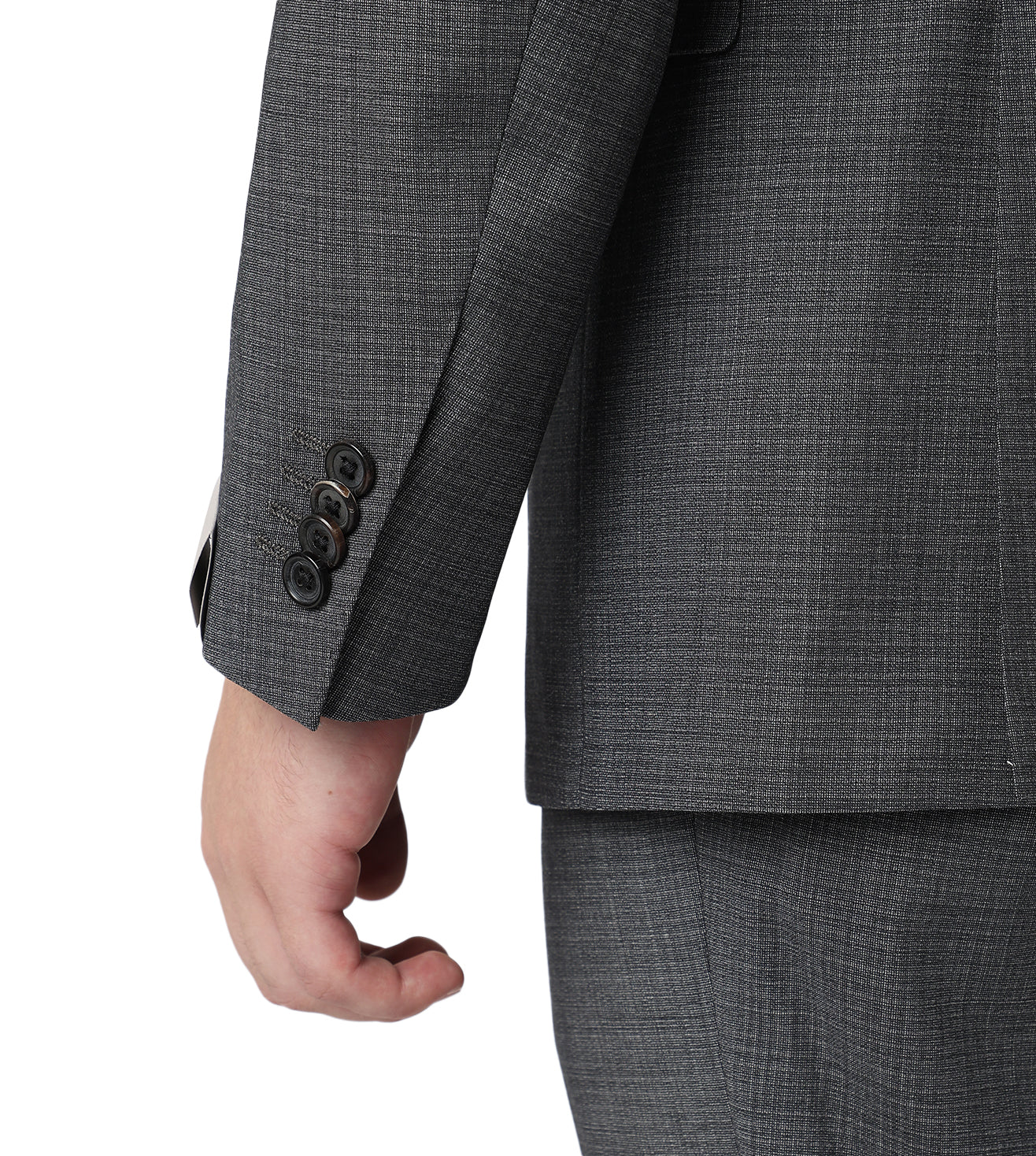 Corneliani Elegant Charcol Grey Wool Suit