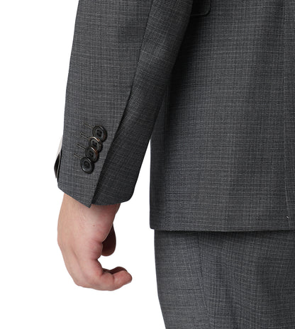 Corneliani Elegant Charcol Grey Wool Suit