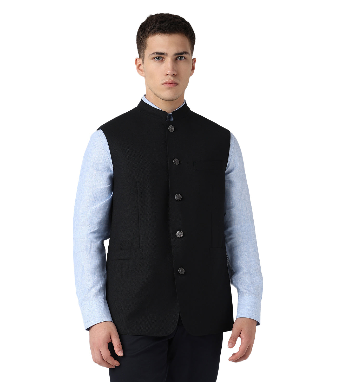 Corneliani Sleeveless Black Court Jacket