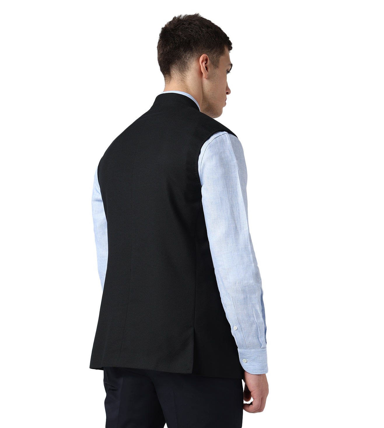 Corneliani Sleeveless Black Court Jacket