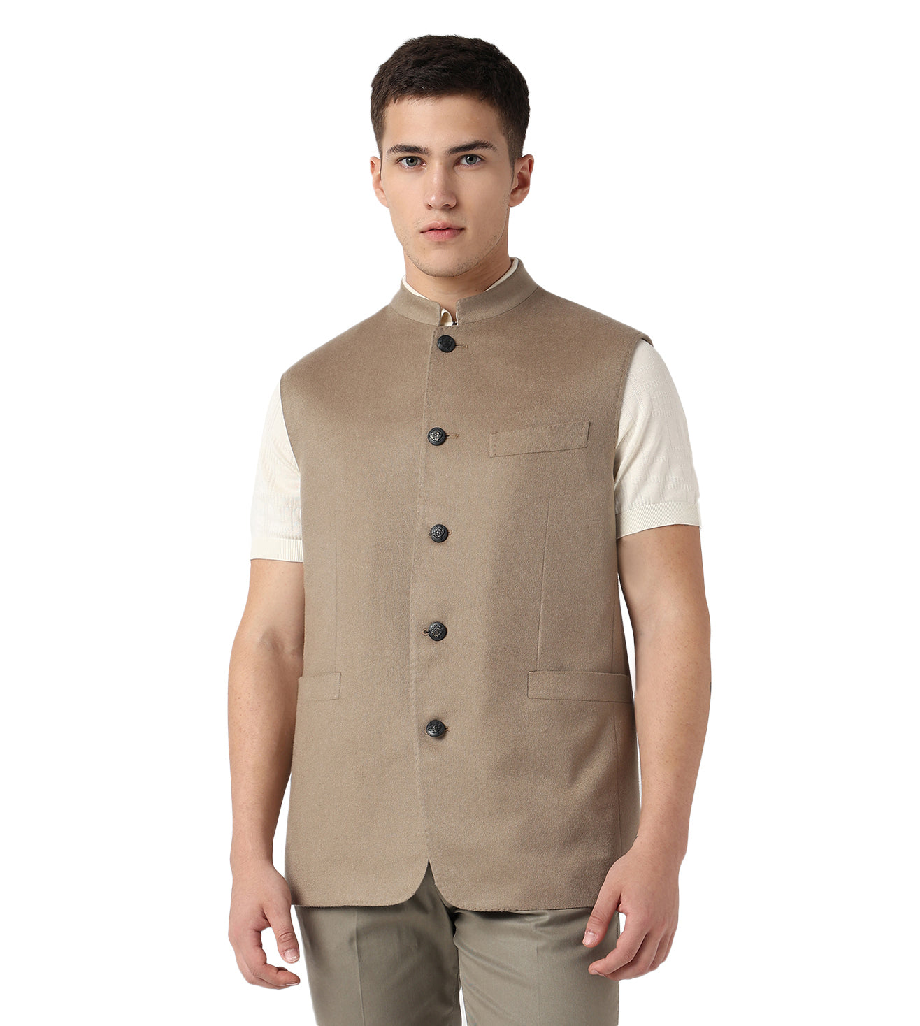 Baige Court Jacket sleevless
